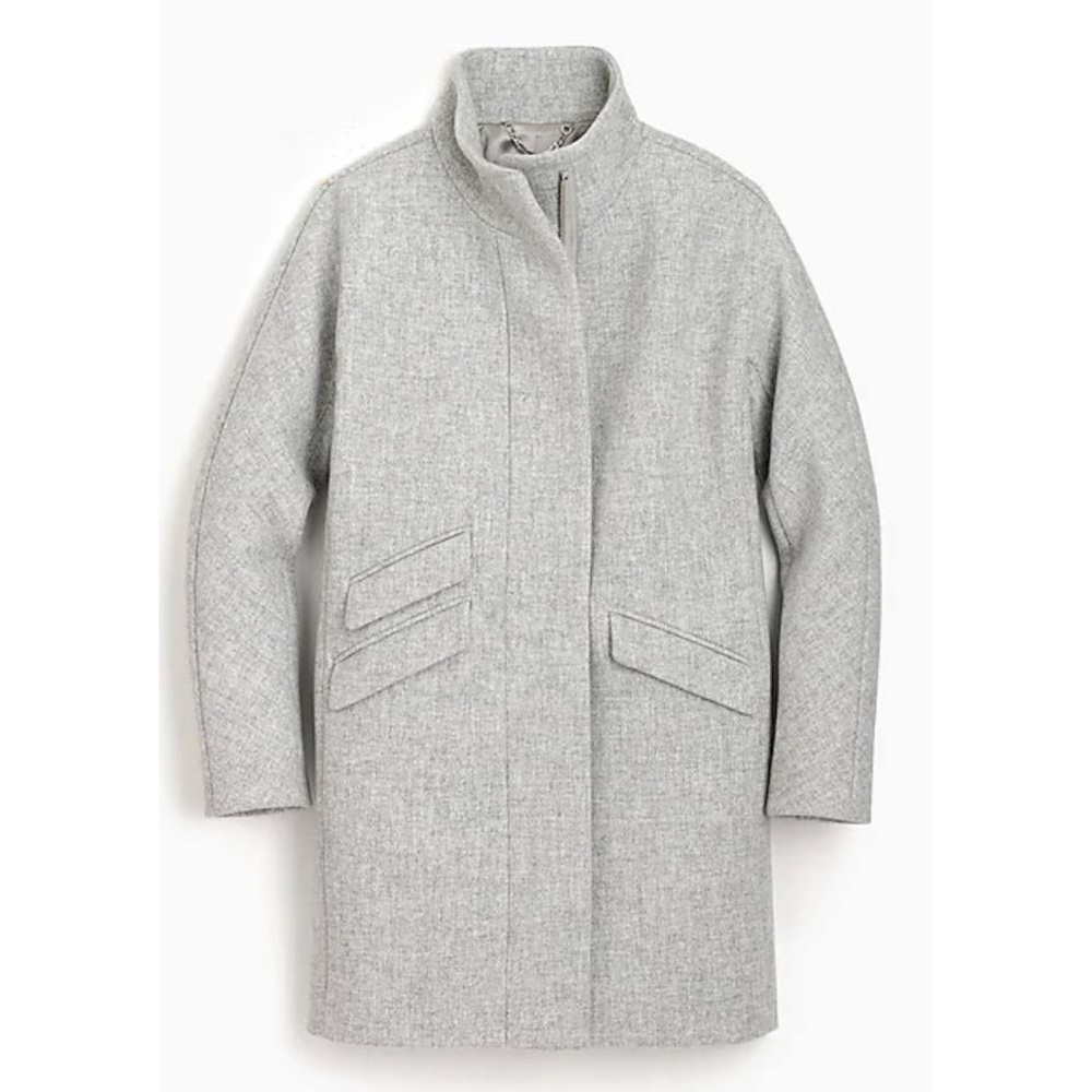 J.Crew Cocoon Coat Italian Stadium Cloth Wool Gray Coat Jacket